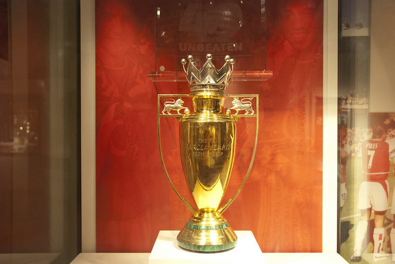 Een foto van de EPL-trofee